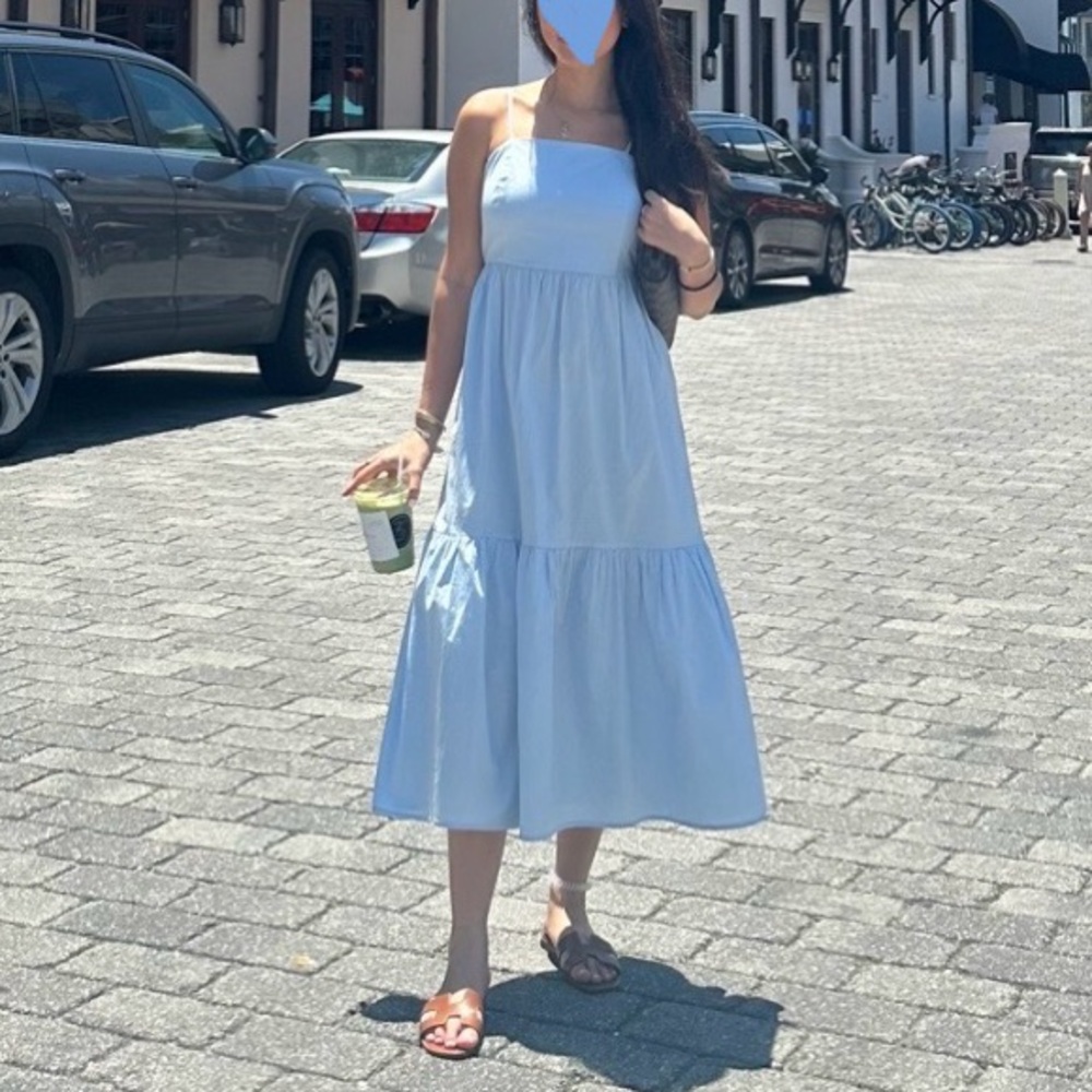 Altar’d State light blue summer maxi dress